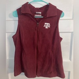 COLUMBIA Texas A&M Zip-up Fleece Vest